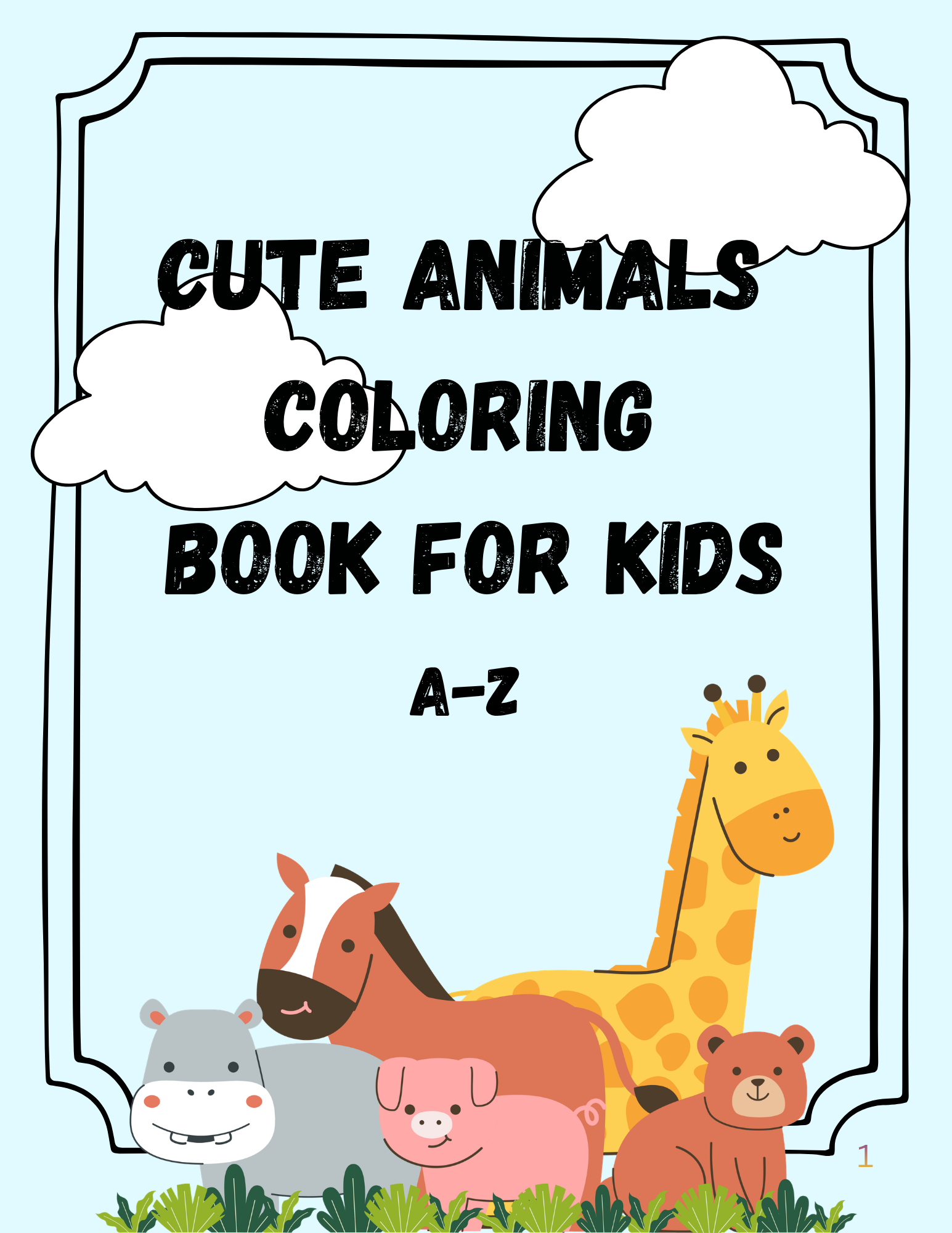 Animal coloring book A-Z