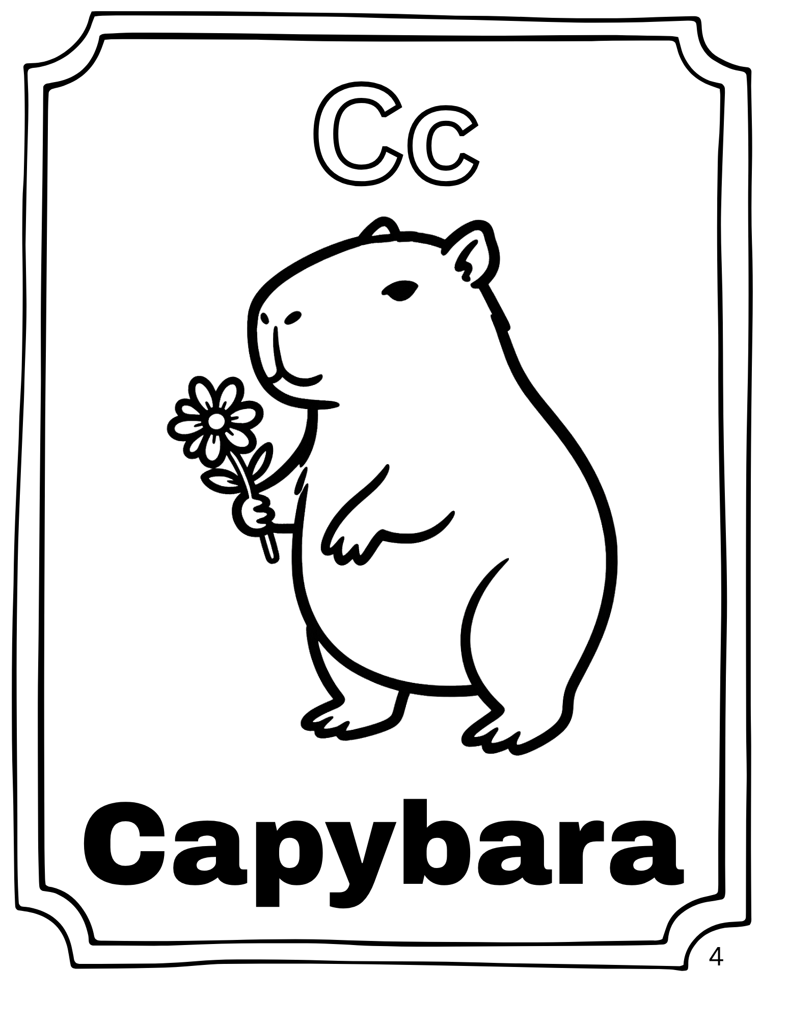 Animal coloring book A-Z