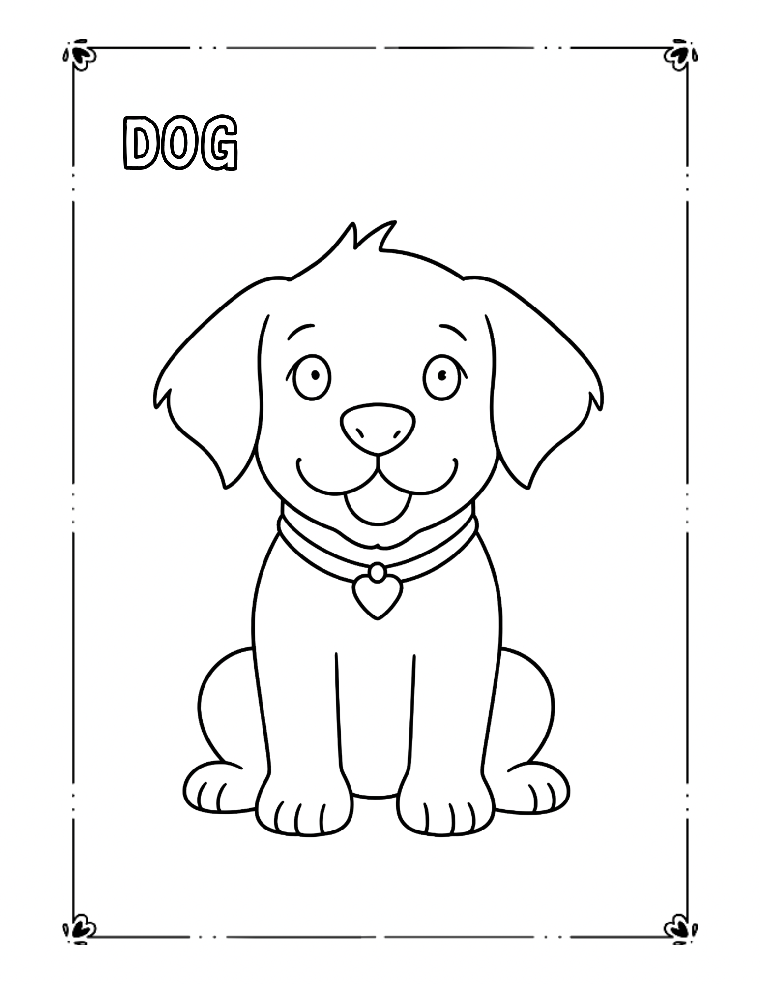 Farm Animals Coloring Worksheet Set