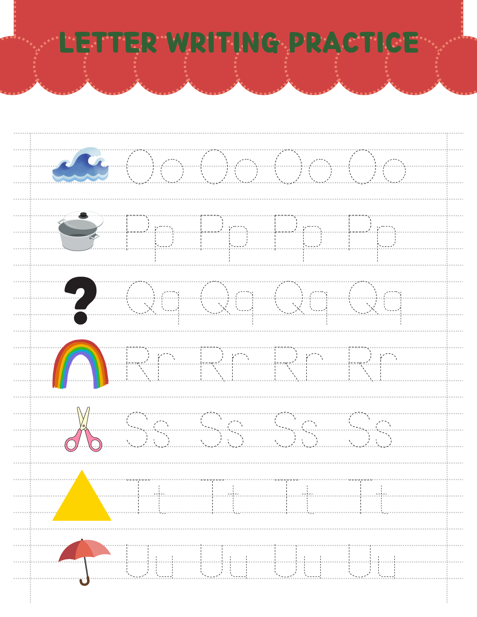 Worksheet Writing Practice